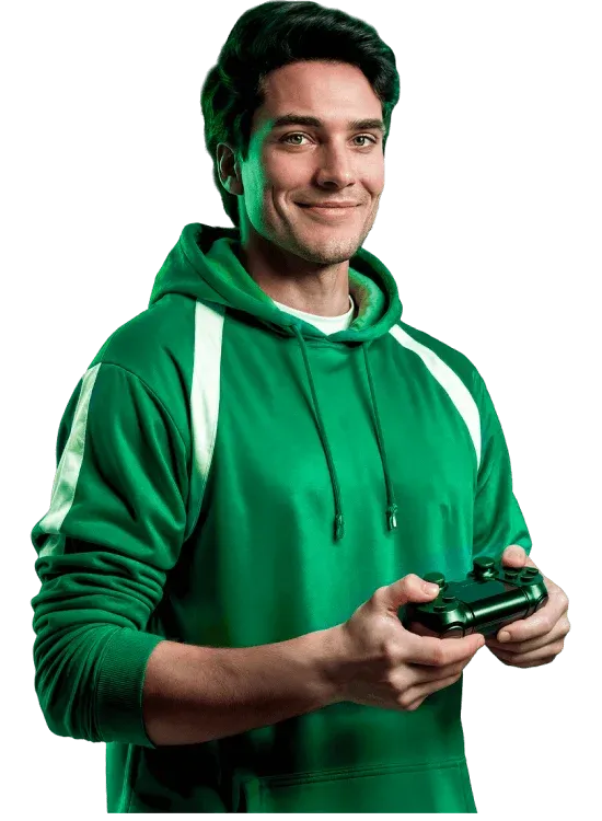 Green shirt sport
